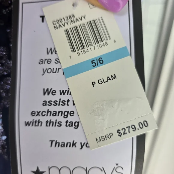 $279 Say Yes To The Dress Juniors' Glitter Mesh Corset Gown Sz 5/6 Glam Prom NWT